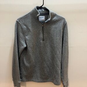 Old Navy Men's Zip-Up Gray Sweater